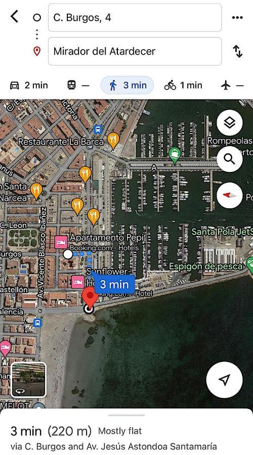 Santa Pola Port, Sea View, Vista Del Mar Apartment Luaran gambar